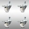 Service Caster 3 Inch SS Nylon Wheel Swivel 12mm Threaded Stem Caster Set Total Lock Brake SCC-SSTSTTL20S314-NYS-M1215-4 - alternate 2
